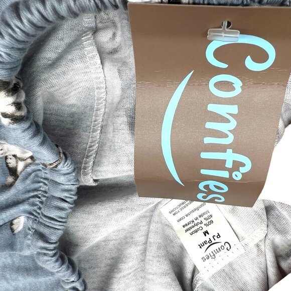 Comfies Husky Dog Print Pajama Pants Blue Cotton Size Medium NWT - Picture 12 of 13